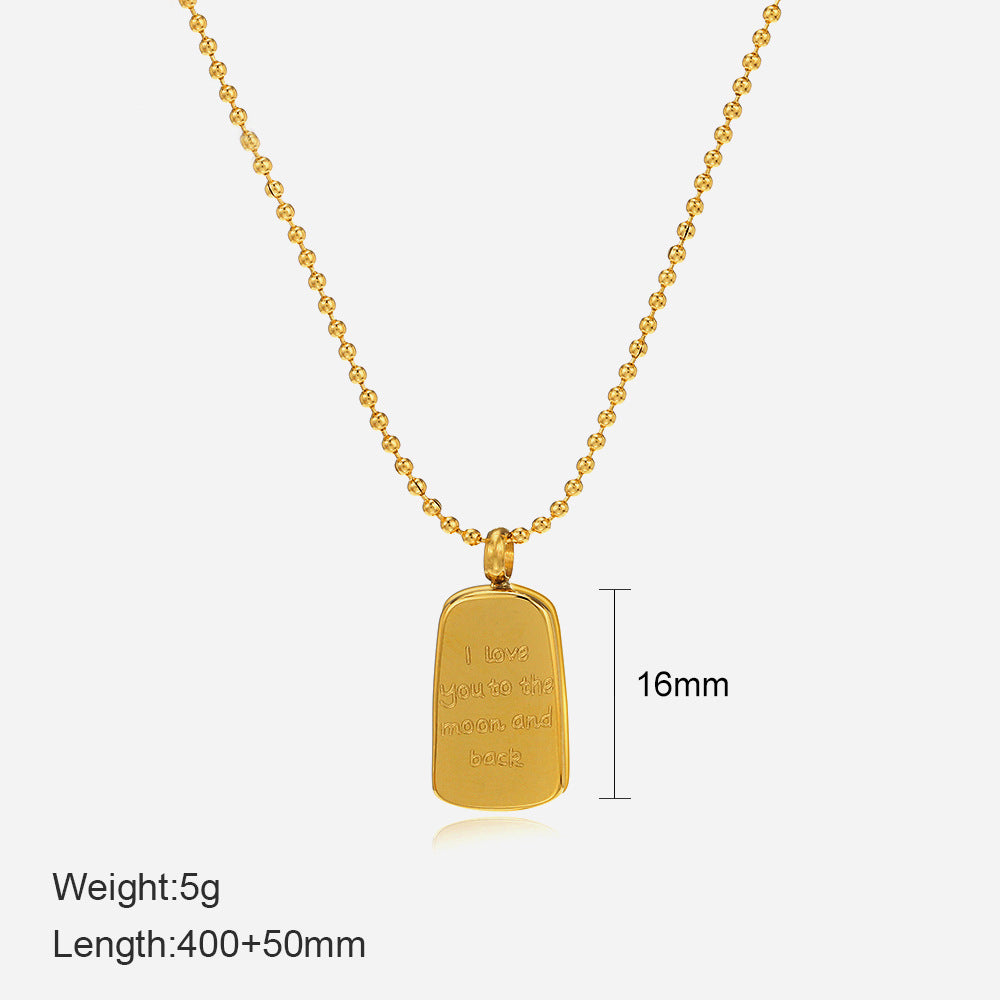 Wholesale Vintage twisted star and moon metal necklace